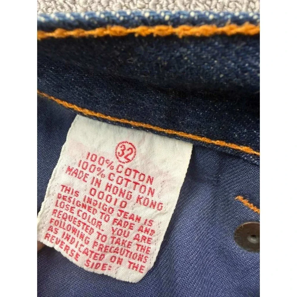 Vintage GLORIA VANDERBILT Murjani‎ Jeans 32 Dark Blue 100% Cotton Hong Kong 70s